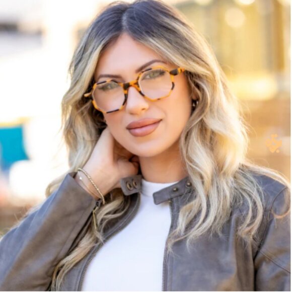 Tortoise Shell Octagonal Glasses - Picture 5 of 5